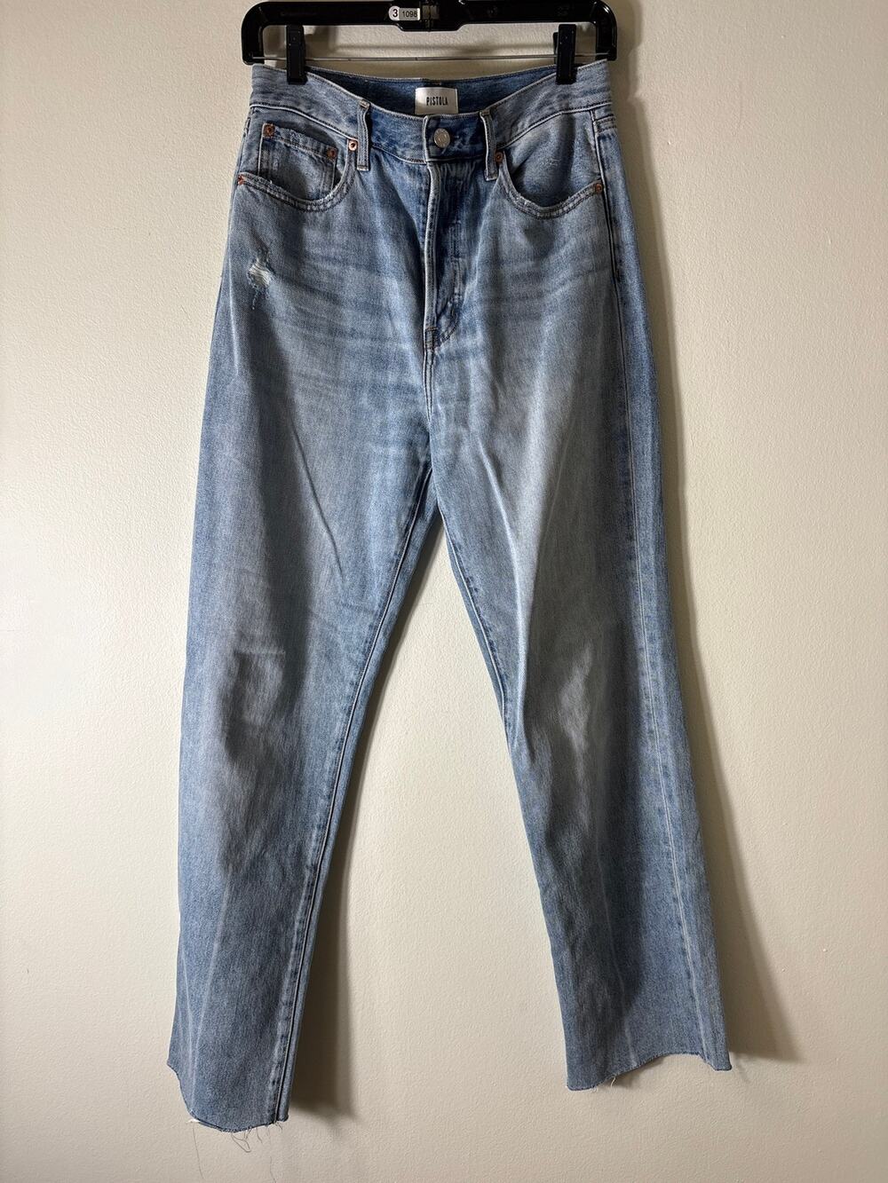 Pistola Savvy Relaxed Fit Button Fly Denim Sz 27